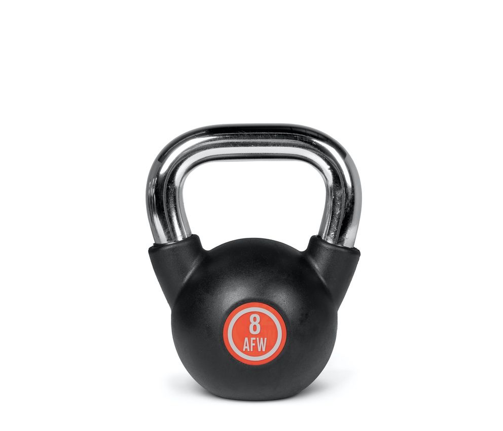 KETTLEBELL AFW GOMA BLACK 8KG